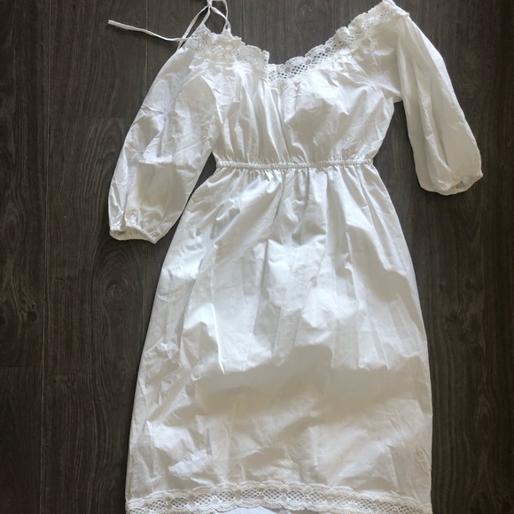 Crochet Shoulder Tie Midi Dress - Picture 3 of 6